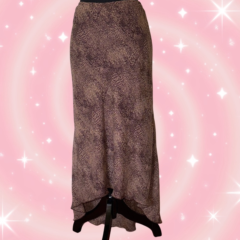 Fashion Bug High-Low Brown Skirt